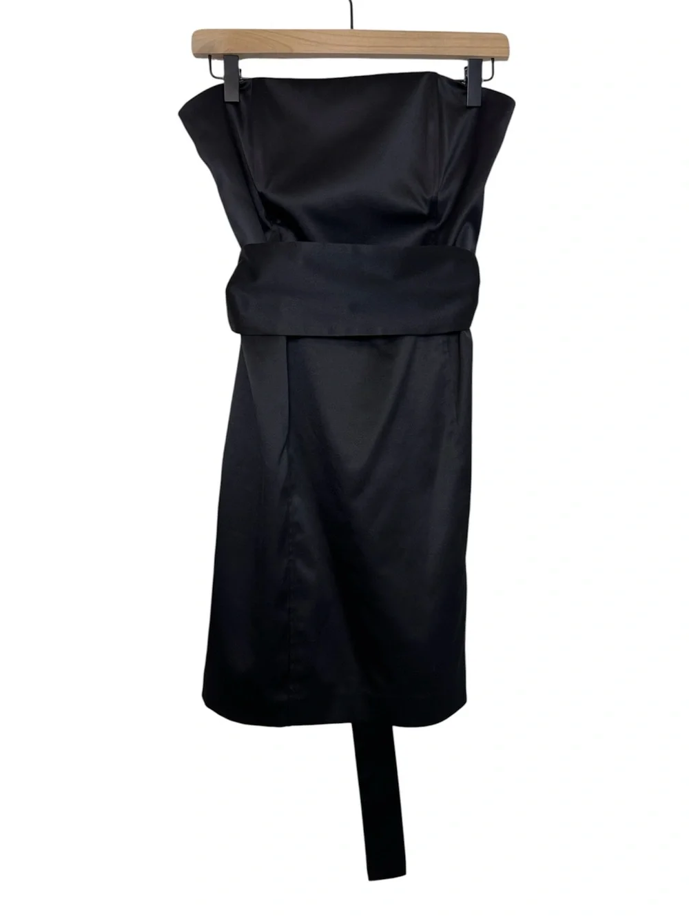 black silk tube dress SMihono Satin Silk Backless Tube Tops Maxi Dress for Women Low Back Hollow Out Elegant Strapless Long Dresses Wedding Guest Black 4, Women's